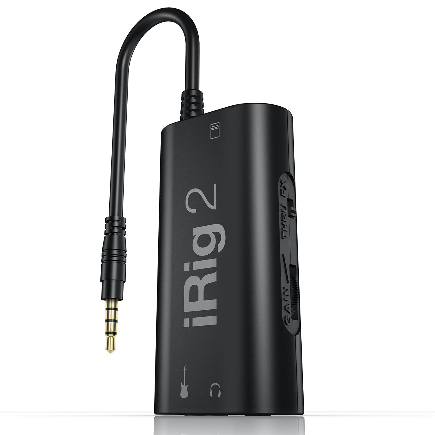 Ik Multimedia Irig 2 Portable Guitar Audio Interface, Lightweight Audio Adapter For Iphone And Ipad With Instrument Input And He