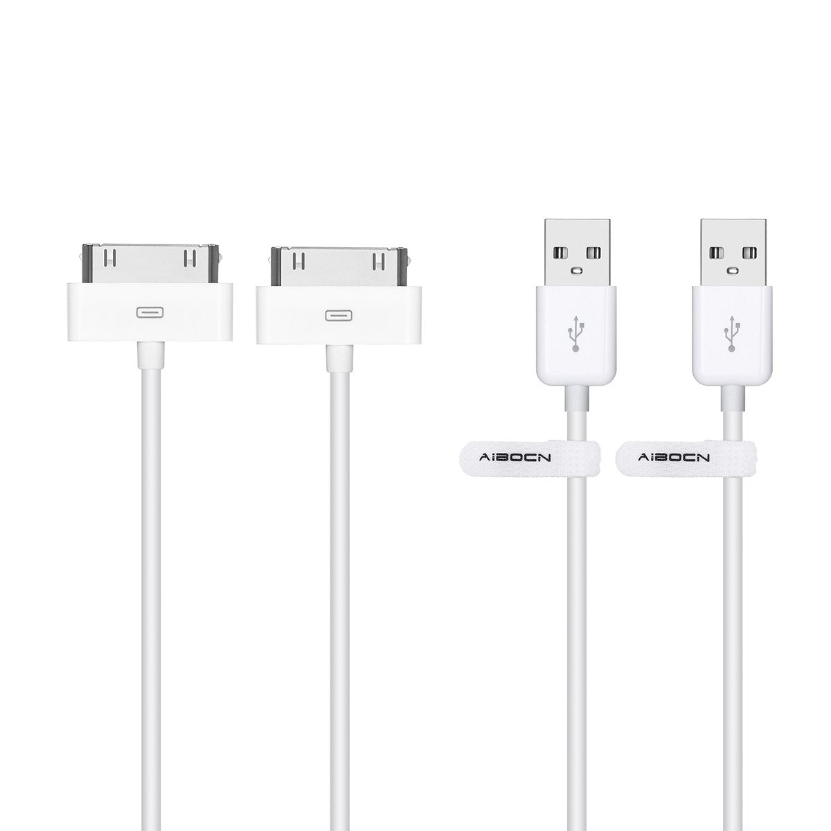 Aibocn Mfi Certified 30 Pin Sync And Charge Dock Cable (New Packaging    2 Pack)