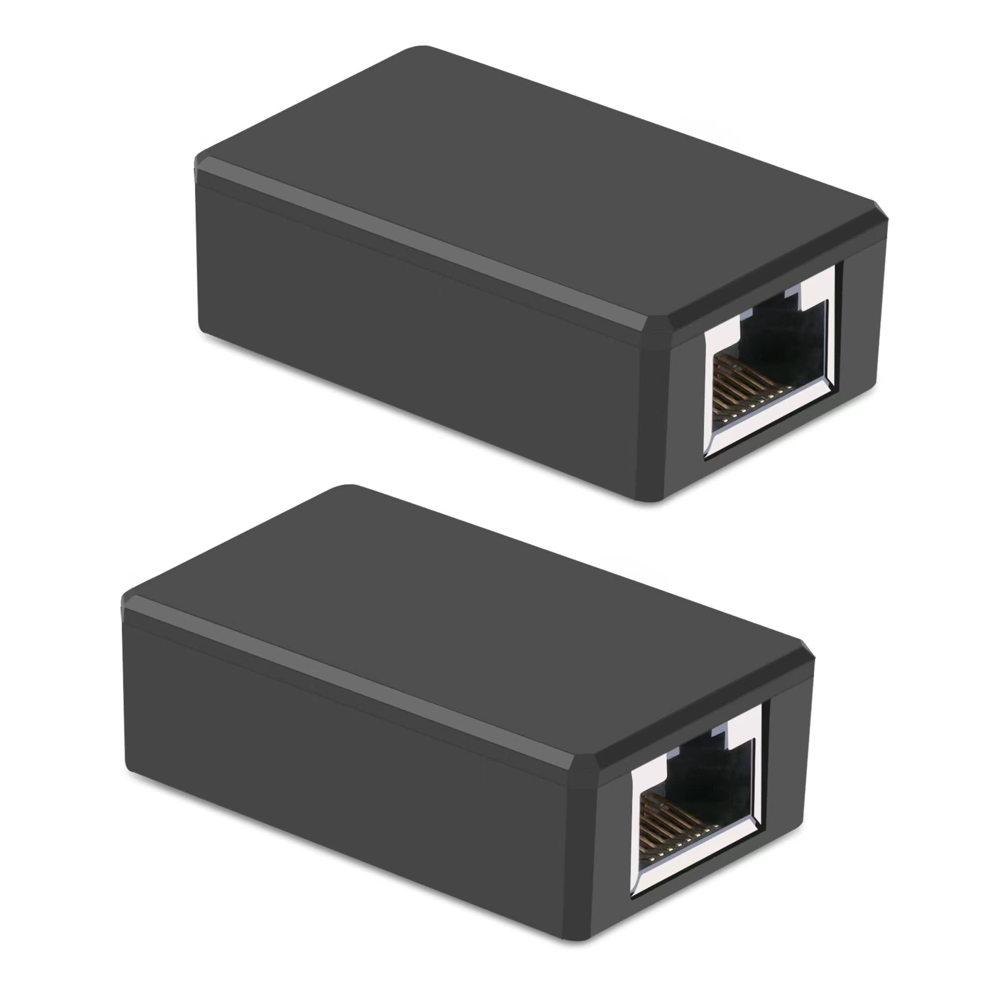 Bols (2 Pack) Rj45 Female To Female Coupler, Ethernet Coupler,Ethernet Extension, For Cat5/ Cat5E/ Cat6E/ Cat7/ Cat7 Ethernet Ex