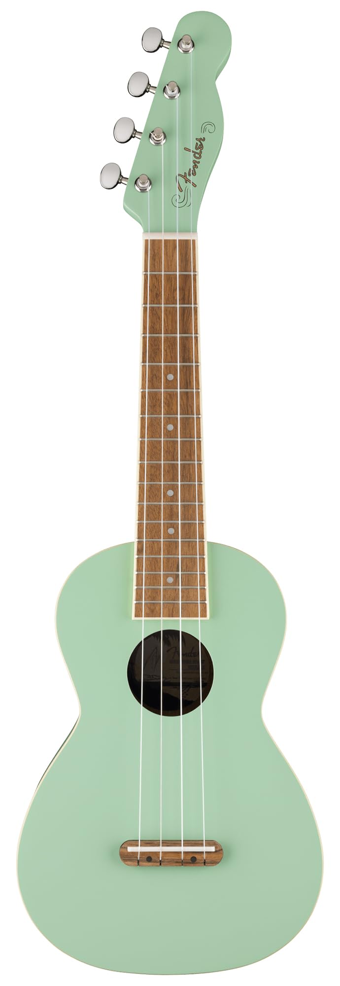 Fender Monterey Concert Ukulele - Surf Green Bundle With Gig Bag, Tuner, And Austin Bazaar Instructional Dvd