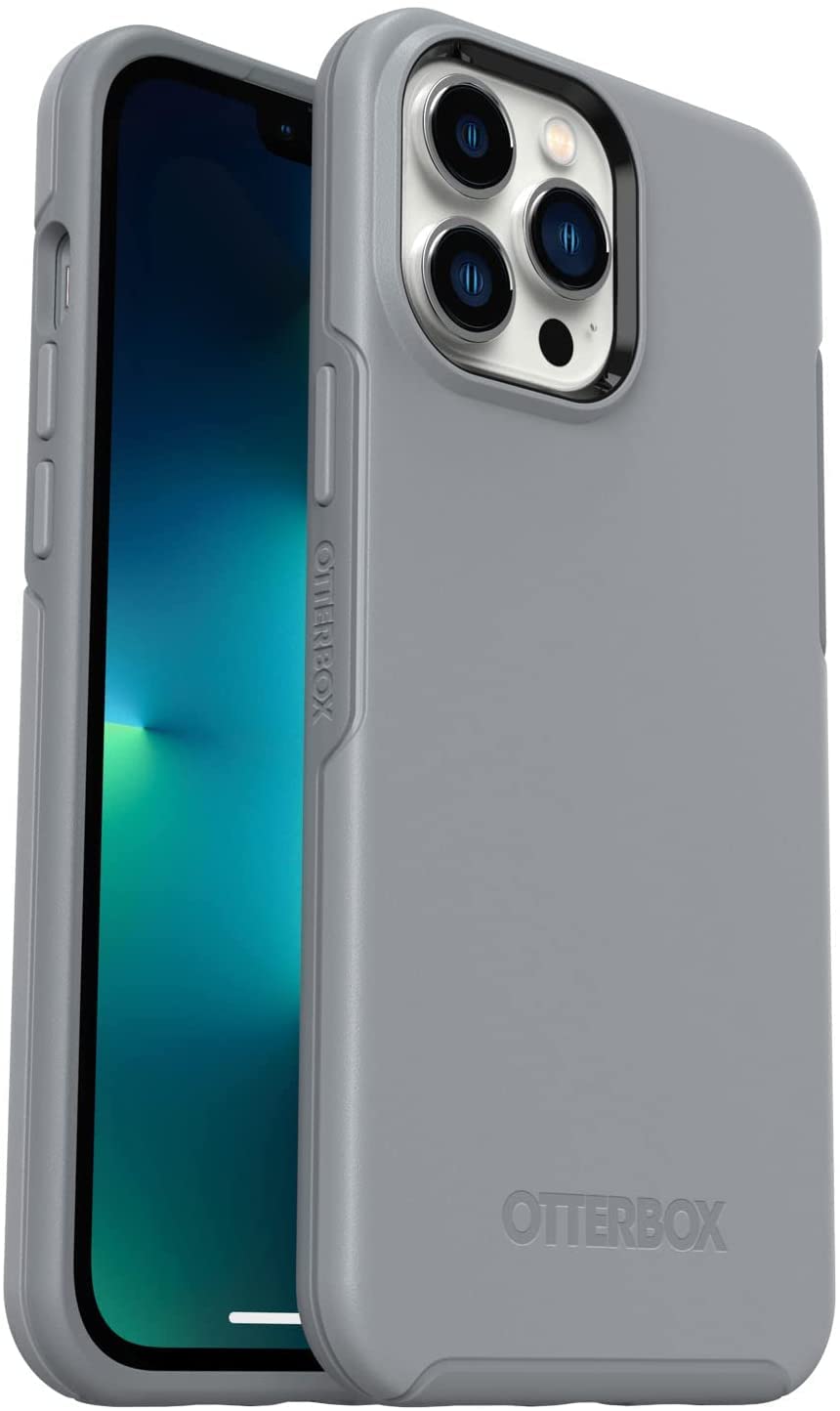 Otterbox Iphone 13 Pro Max & Iphone 12 Pro Max Symmetry Series Case   Resilience Grey, Ultra Sleek, Wireless Charging Compatible