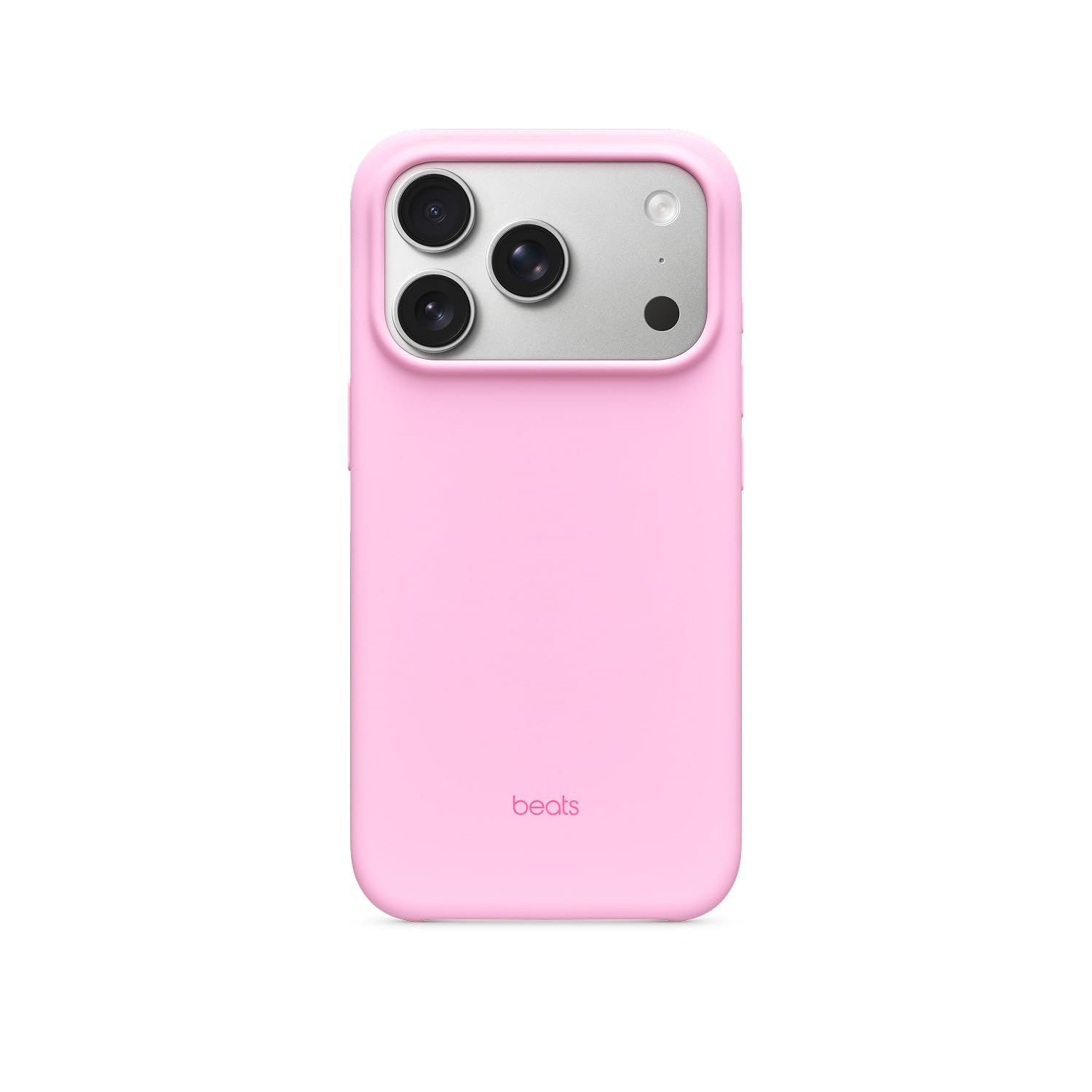 Beats iPhone 17 Pro Case with MagSafe & Camera Control, Matte Finish, Microfiber Lining - Pebble Pink