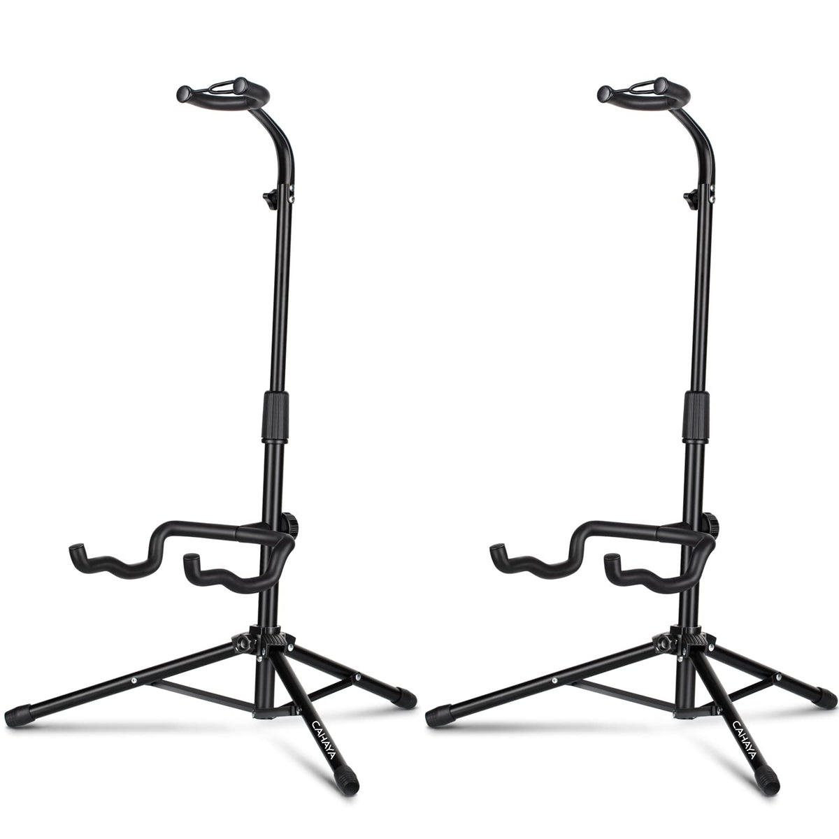 Cahaya Acoustic Guitar Stand Universal Floor Guitar Folding Stands With Neck Holder For Acoustic Electric Classical Bass Guitars