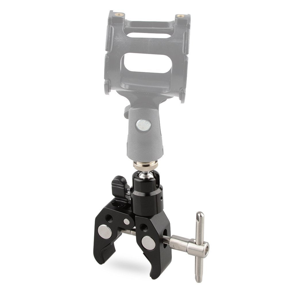 Camvate Crab Clamp Articulated 1/4 Mini Ball Head For Microphones   1465