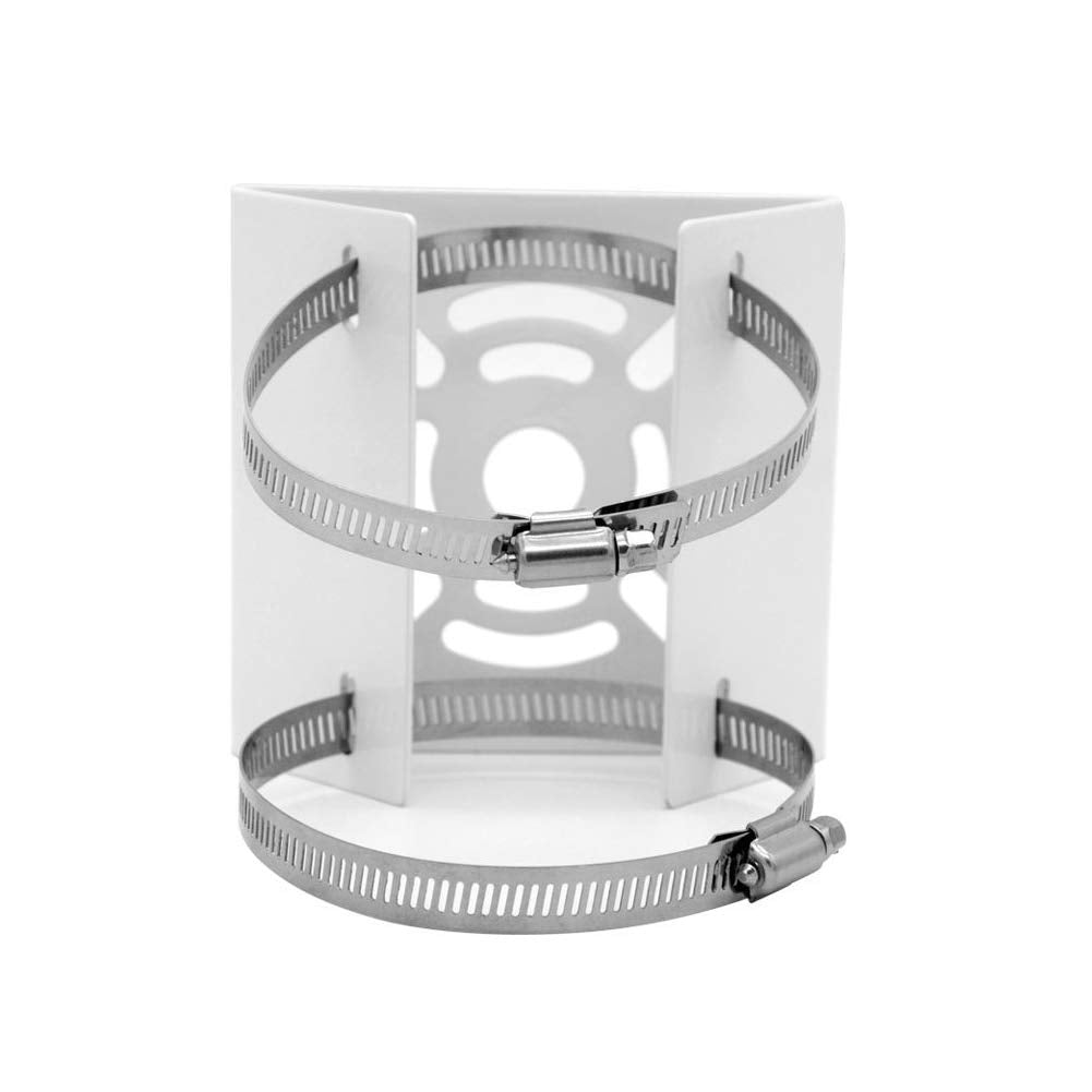 Fox Baby Universal Vertical Pole Mounting Bracket For Cctv Security Camera Ptz Dome, Wall Mounting Loop Bracket With 8 Loops (2