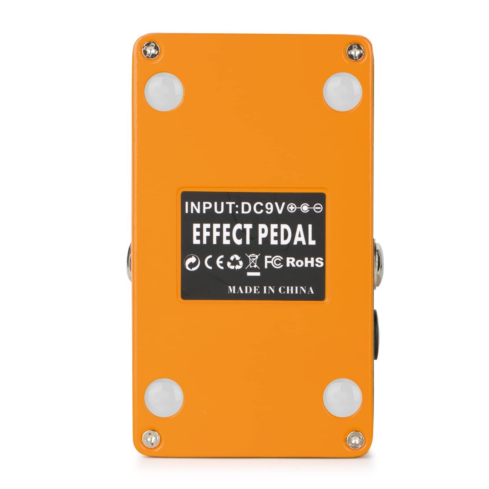 Caline Cp 516 Orange Burst Overdrive Guitar Effect Pedal True Bypass Design White Knobs