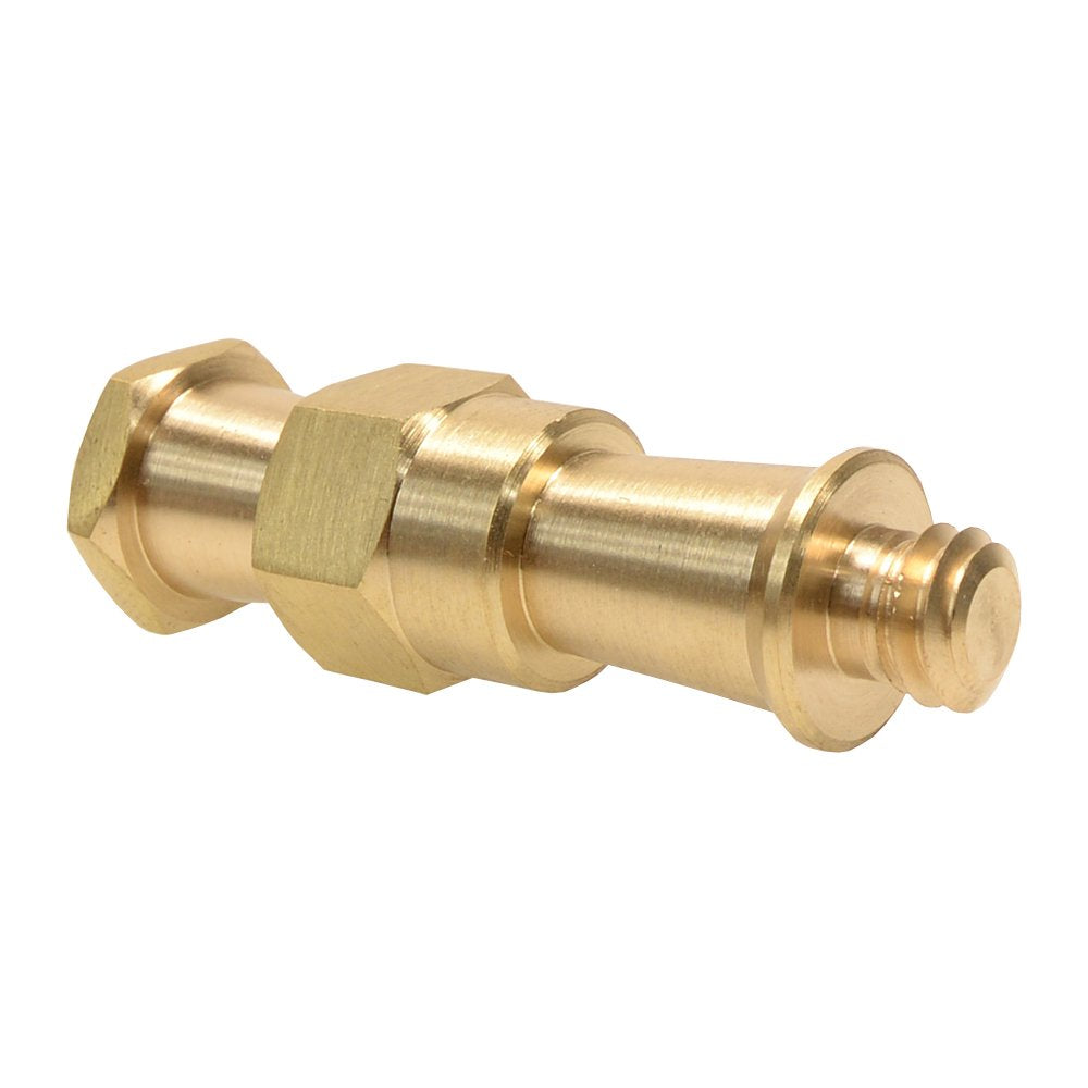 Foto&Tech Brass Spigot 3/8-16 Male Thread Screw Adapter Hexagonal Stud For Manfrotto Super Clamps/Light Head