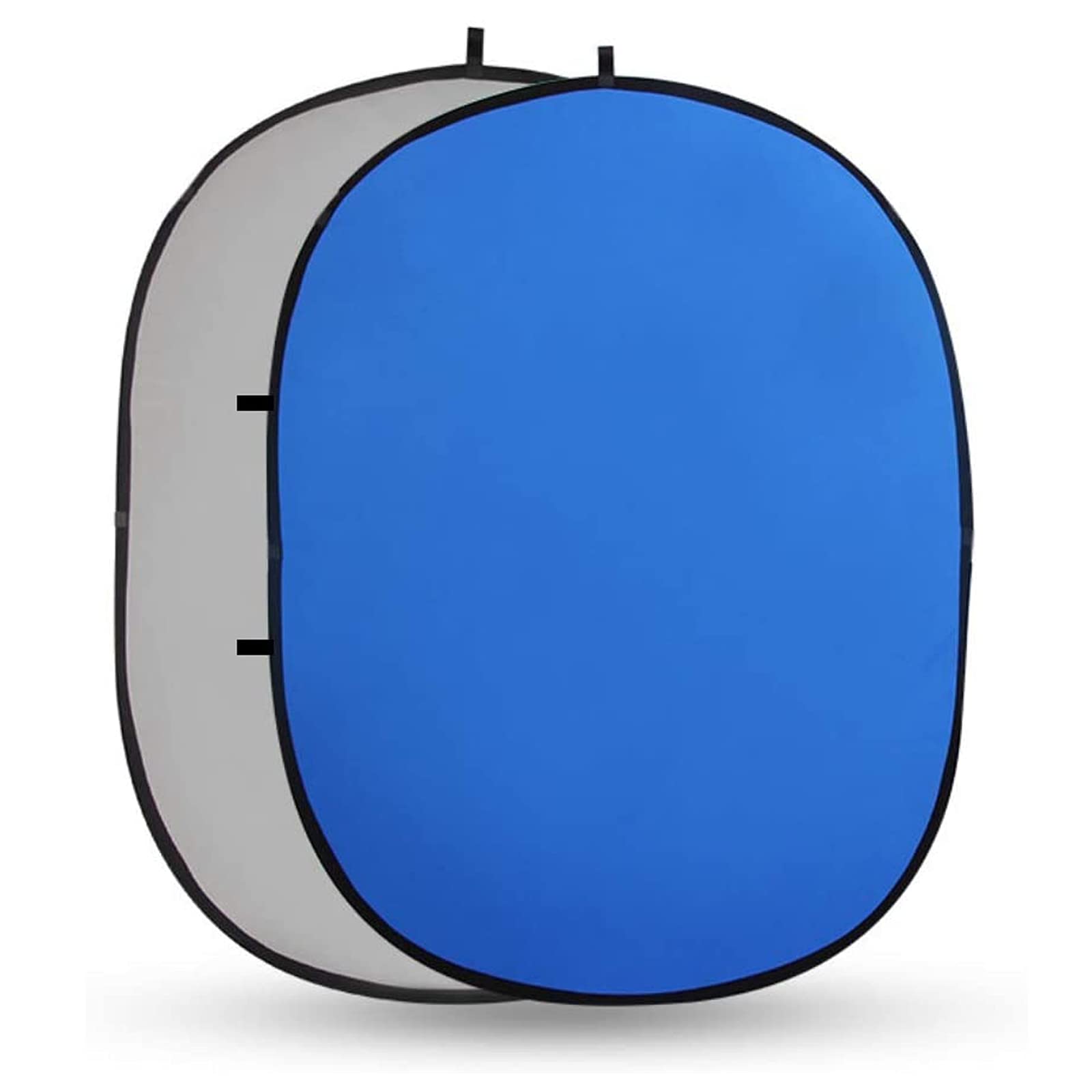 Fotoconic Chromakey Blue/Gray Screen Collapsible Backdrop, 5'X7'/150X200Cm Chroma Key Double Sided Pop Out Twist Background, Fol