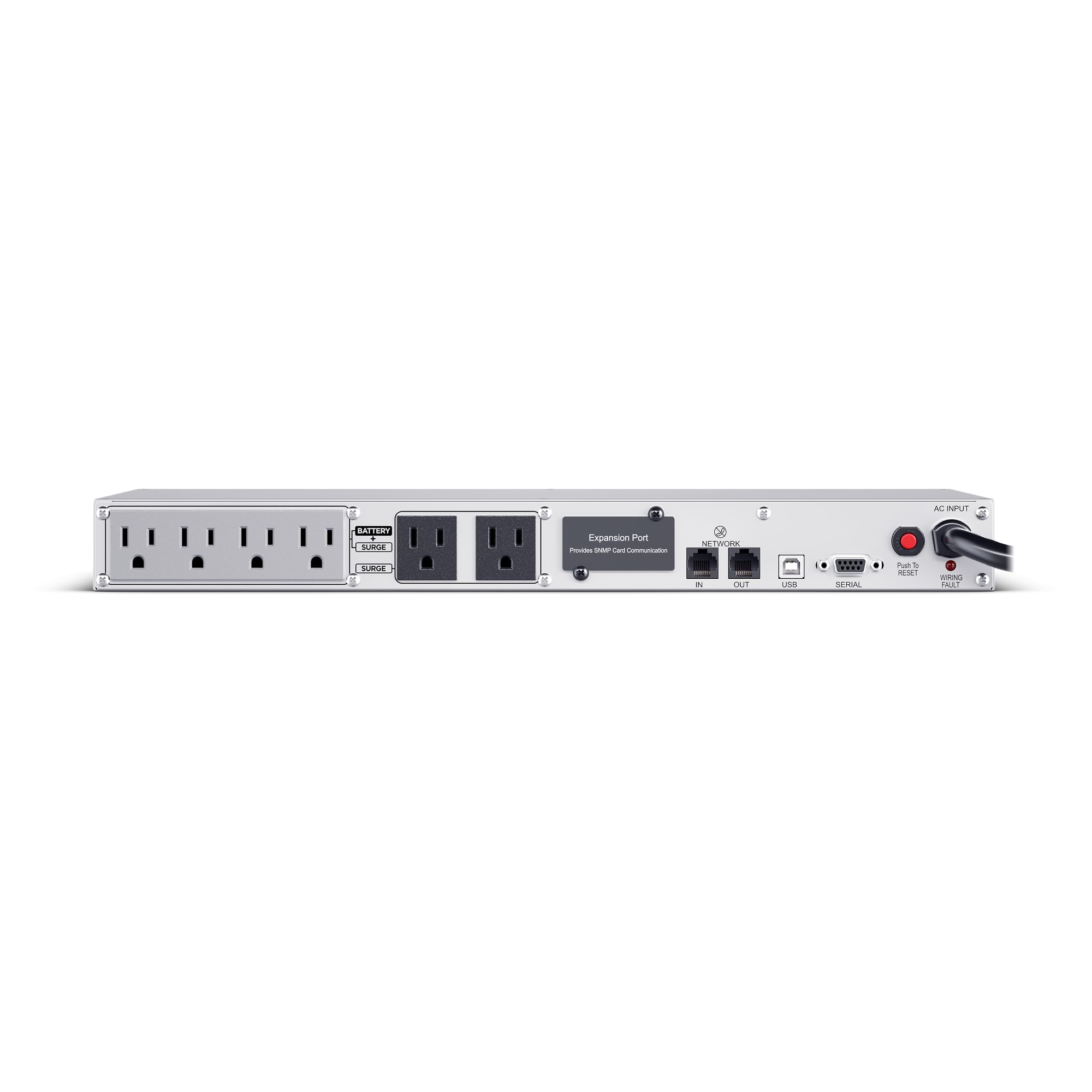 Cyberpower Cp500Pfcrm1U Pfc Sinewave Ups, 500Va/300W, 6 Outlets, Avr, 1U Rackmount