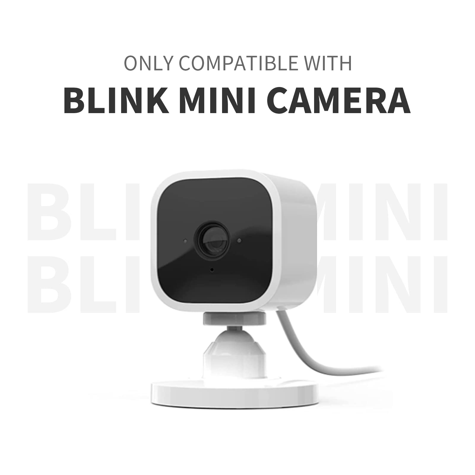 Blink Mini Camera Adhesive Wall Mount Bracket, Strong Adhesive Durable Camera Mount Stand For Blink Mini Indoor Camera, No Drill