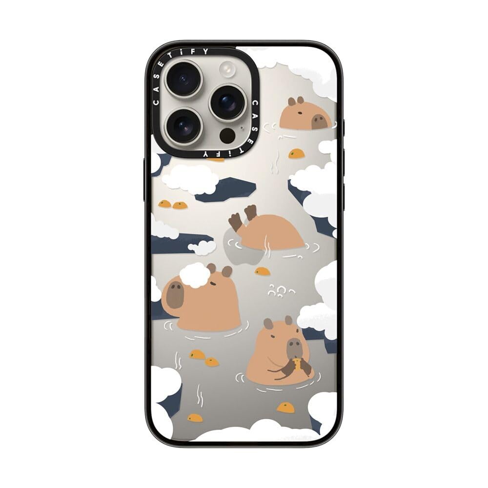 Casetify Compact Case For Iphone 16 Pro Max [Lightweight / 4 Ft. 2X Military Grade Drop Protection/Slim]   Floating Capybara   C