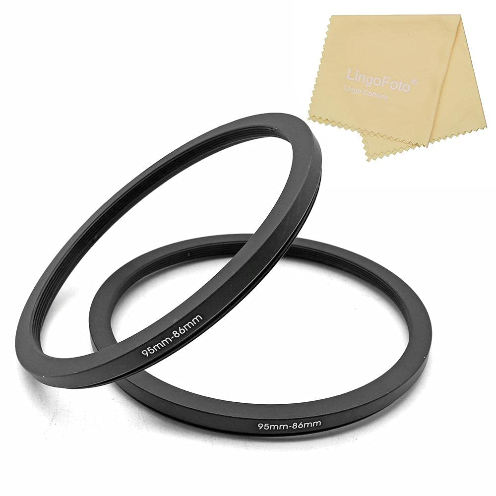 95 To 86Mm Metal Step Rings/ 95Mm To 86Mm Step Down Ring Filter Ring Adapter For 95Mm Camera Lens & 86Mm Uv Cpl Nd Filters Hoods