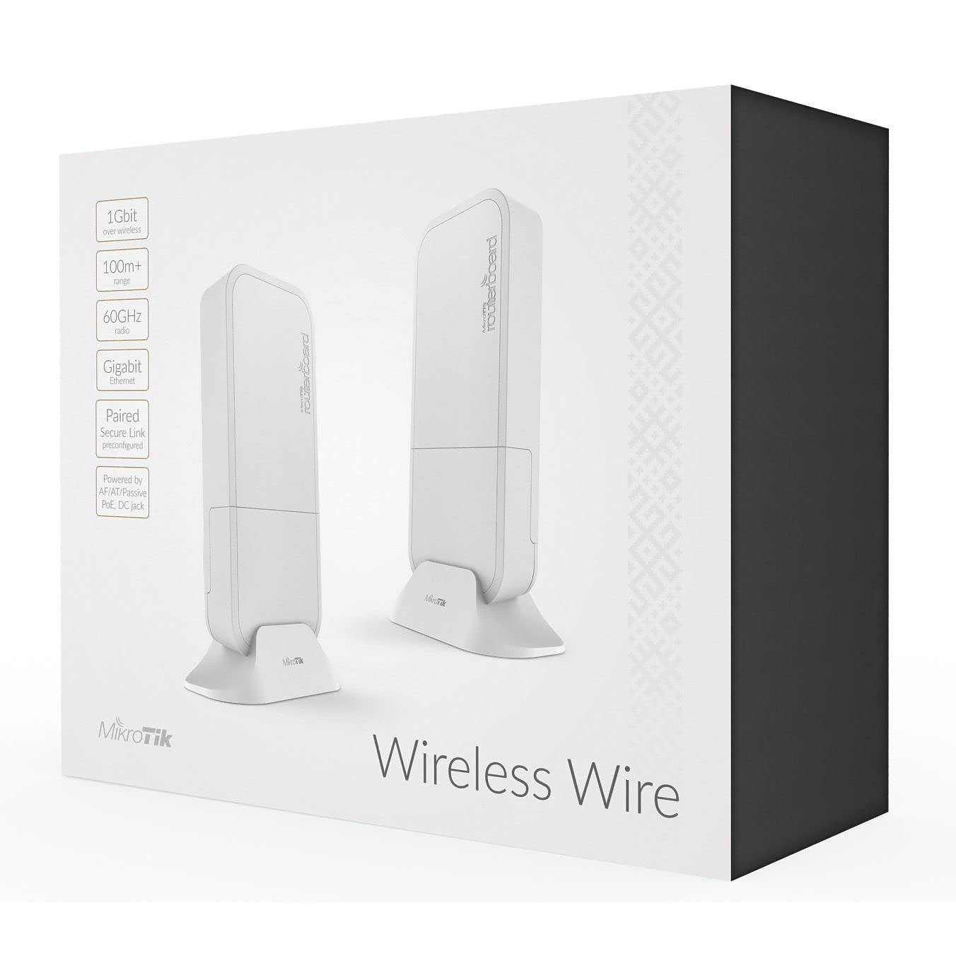 Mikrotik Wireless Wire Rbwapg-60Ad Kit 60 Ghz Wireless Link 1 Gbit Full Duplex