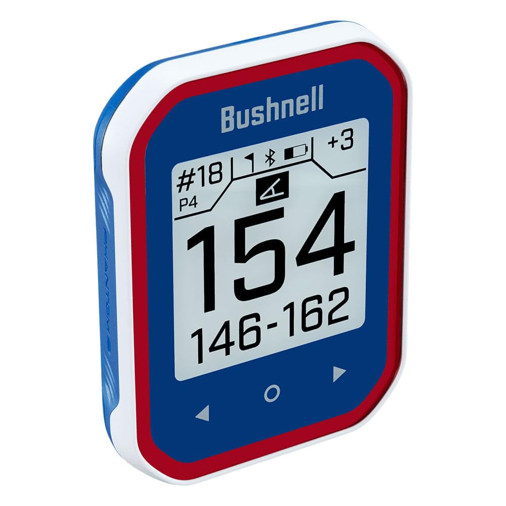 Bushnell Golf Phantom 3 Slope GPS - Handheld Golf GPS with Slope-Adjusted Distances, Strong Magnet Cart Mount, 38,000+ Courses, 