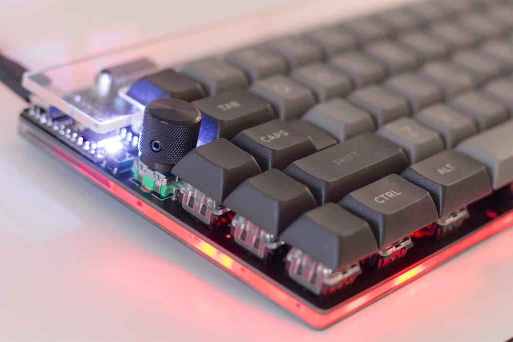 Nullbits Nibble 65% 72 Key Programmable Qmk Mechanical Keyboard Kit (Black)