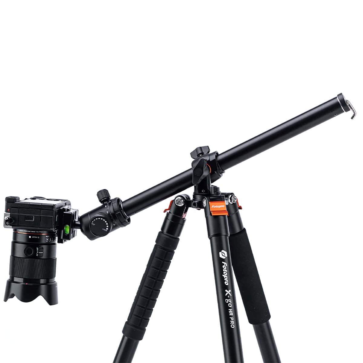 Fotopro 68 Inch Camera Tripod Horizontal Aluminum Tripods Portable Monopod With Ball Head 16Kg Load Capacity Quick Release Plate