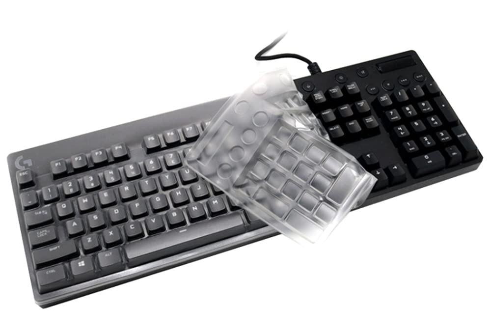 Silicone Keyboard Skin Cover Compatible For Logitech G213 Prodigy Gaming Keyboard, Logitech G810 G610 Orion Mechanical Gaming Ke