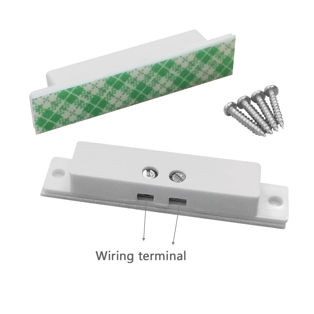 Gagalor 4 Sets Nc Wired Door Alarm Magnetic Contact Sensor With Double Side Tape