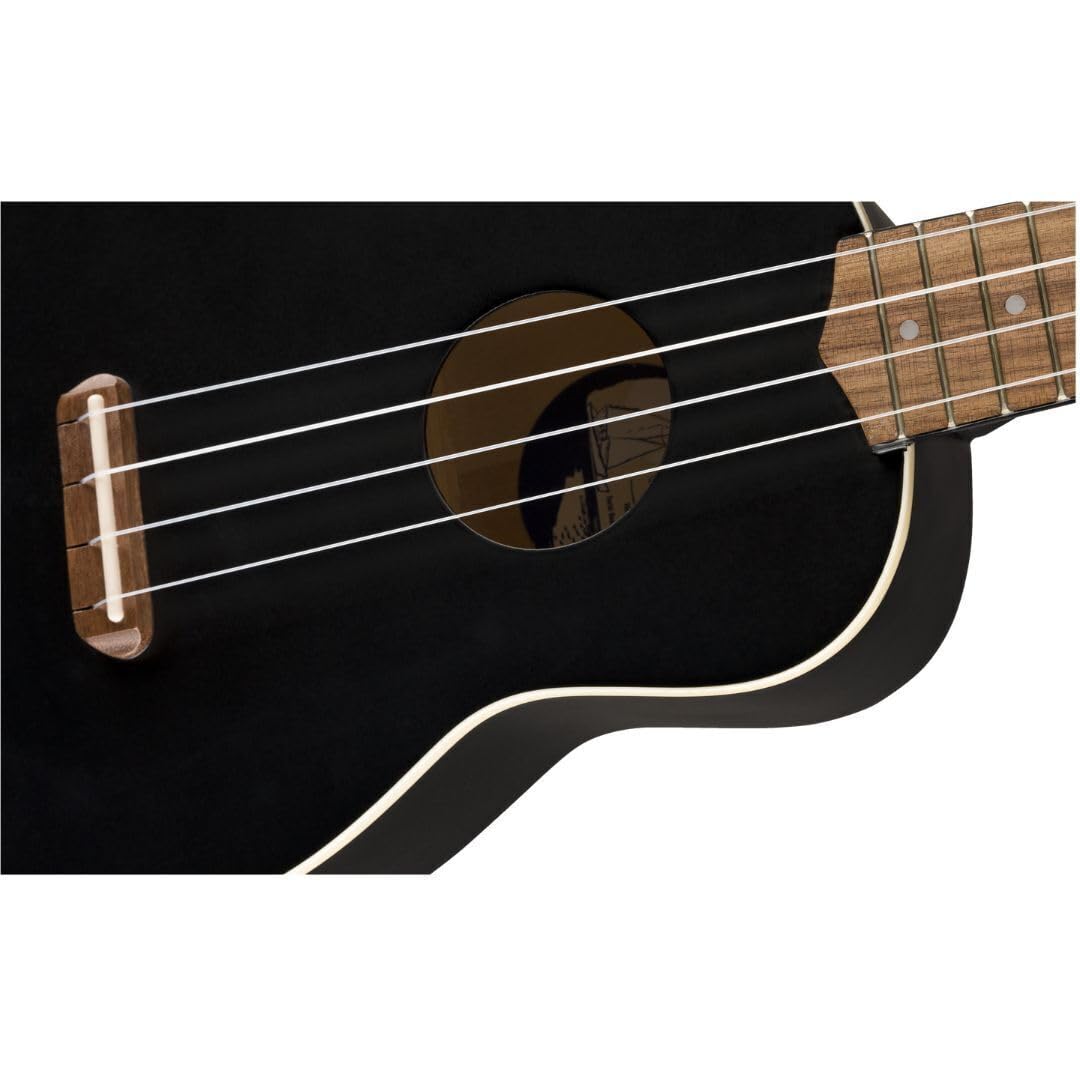Fender Venice Soprano Ukulele, Black