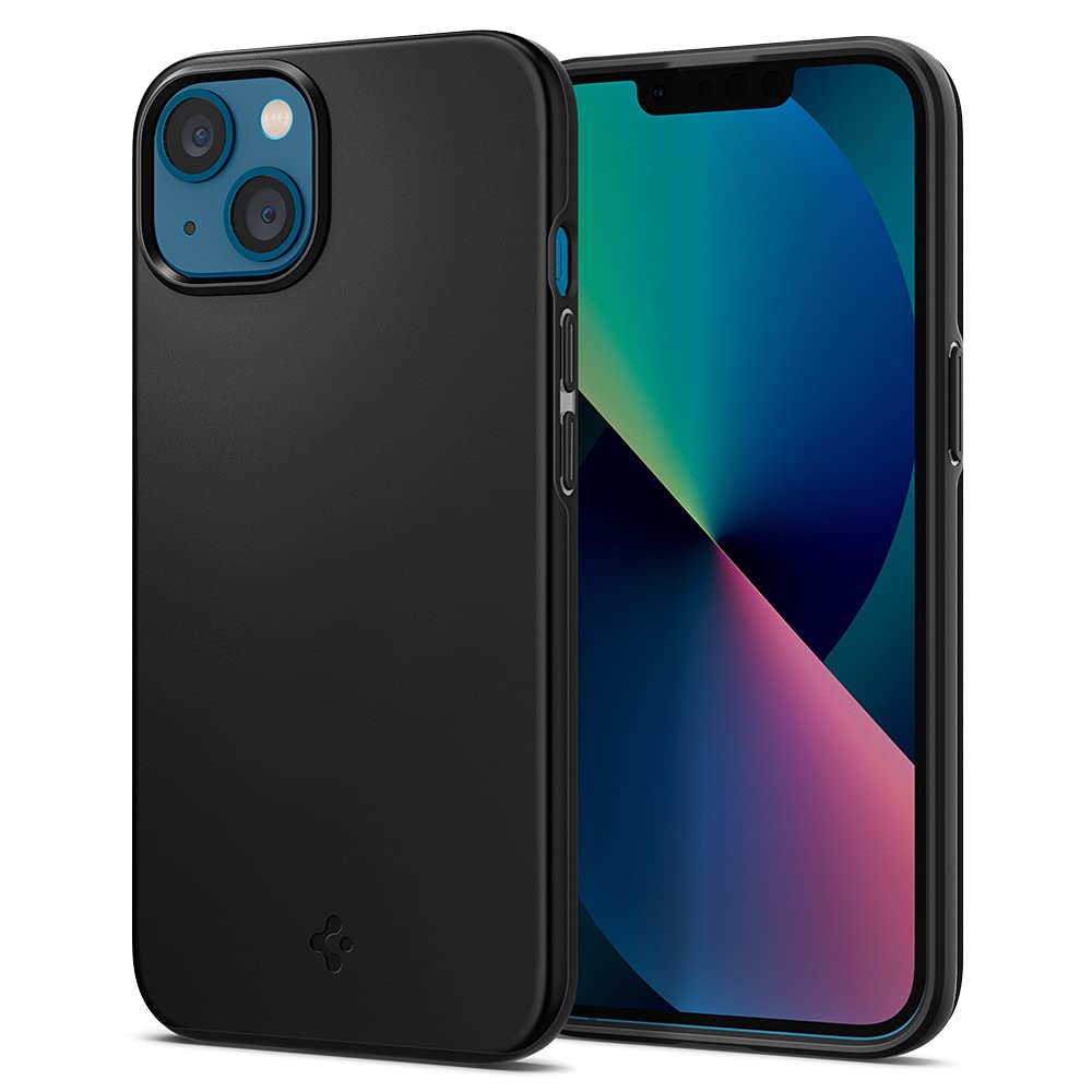 Spigen Thin Fit Designed For Iphone 13 Case (2021)   Black
