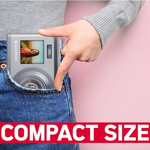 Agfa Photo Realishot Dc9200 Compact Digital Camera With 10X Optical Zoom, Dual Screen And Cmos Sensor (Gray)