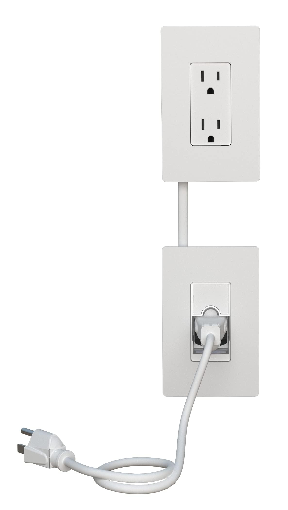 Legrand   Wiremold In Wall Outlet Relocation Kit, White In Wall Power Outlet Relocation Kit, 6 Foot In Wall Outlet Extender For