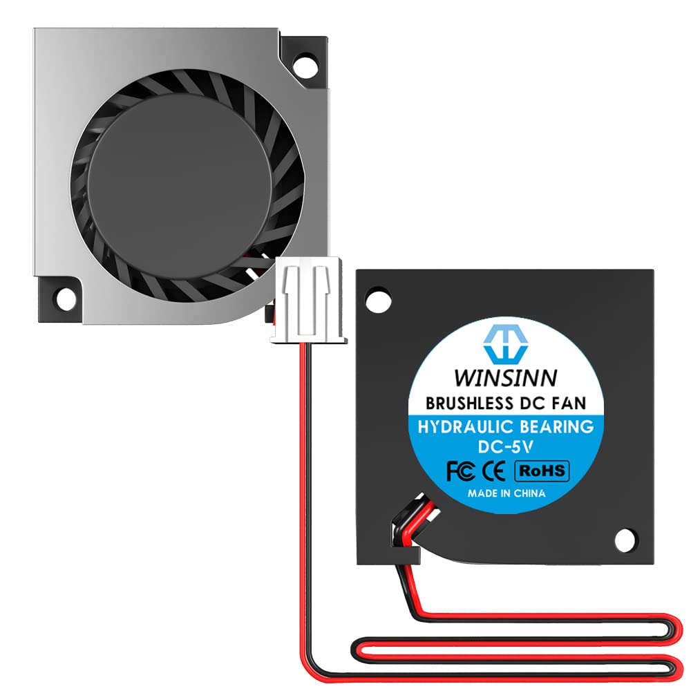 Winsinn 20Mm 2006 Blower Fan 5V   Hydraulic Bearing 11000 Rpm 2006 Cooling Fan Replacement For Small Appliances (Printer/Router/Set Top Box), 30Cm Cable With Xh2.54 2Pin, Brushless 20X6Mm (2Pcs)