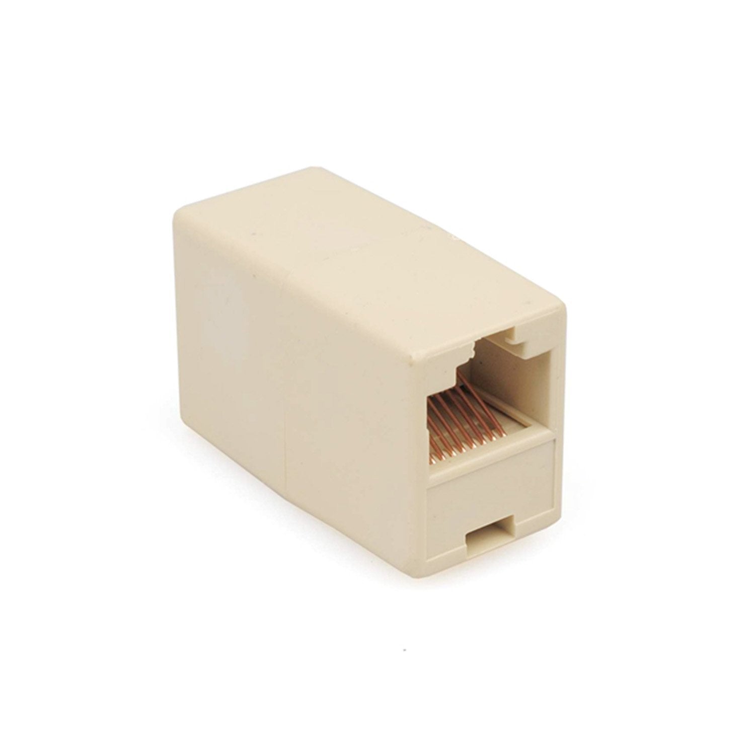 Rj45 Ethernet Cable Connector, F To F Type, Almond Color