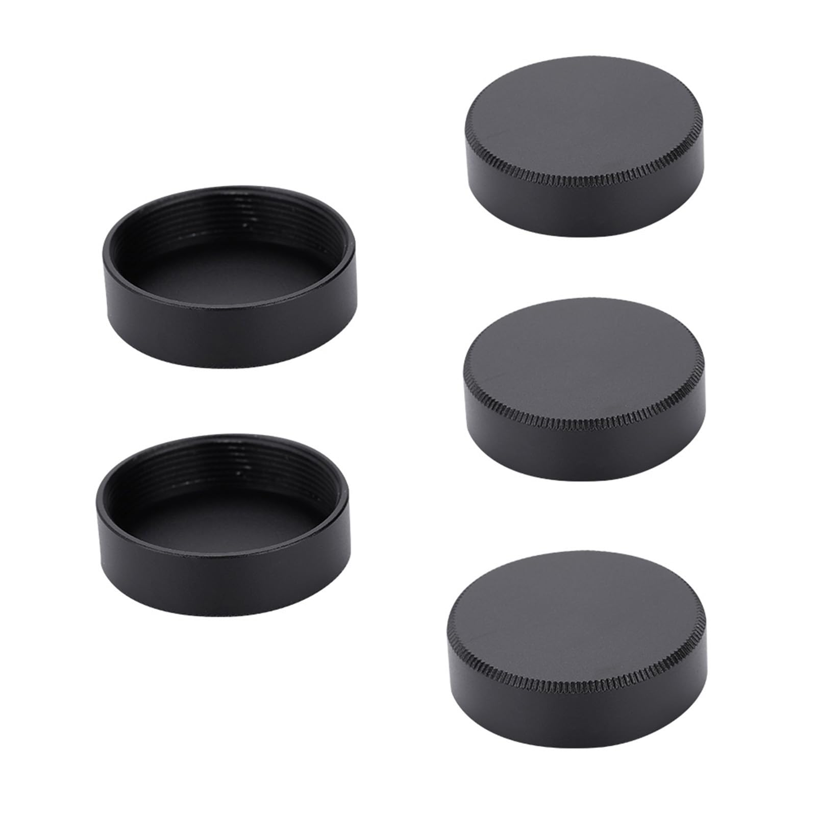 Yoidesu Lens For 25Mm C-Mount Lens,2 Colors 5Pcs C Mount Rear Lens For Cctv Tv Lenses(Black)