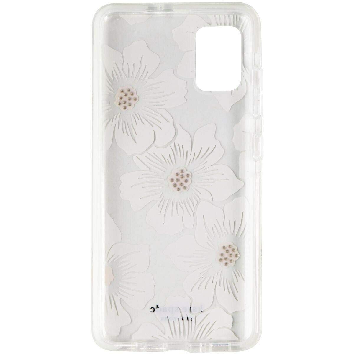 Kate Spade Defensive Hardshell Case For Samsung Galaxy A51   Clear/White Flowers