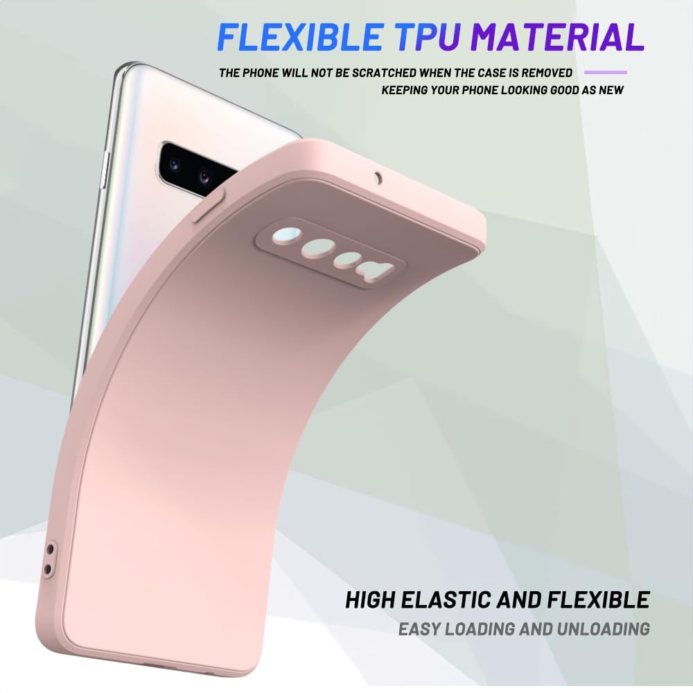 Wogroo For Samsung Galaxy S10 Case Pink, Scratch Resistant With Soft Touch, Slim Thin Phone Cover For Samsung Galaxy S10