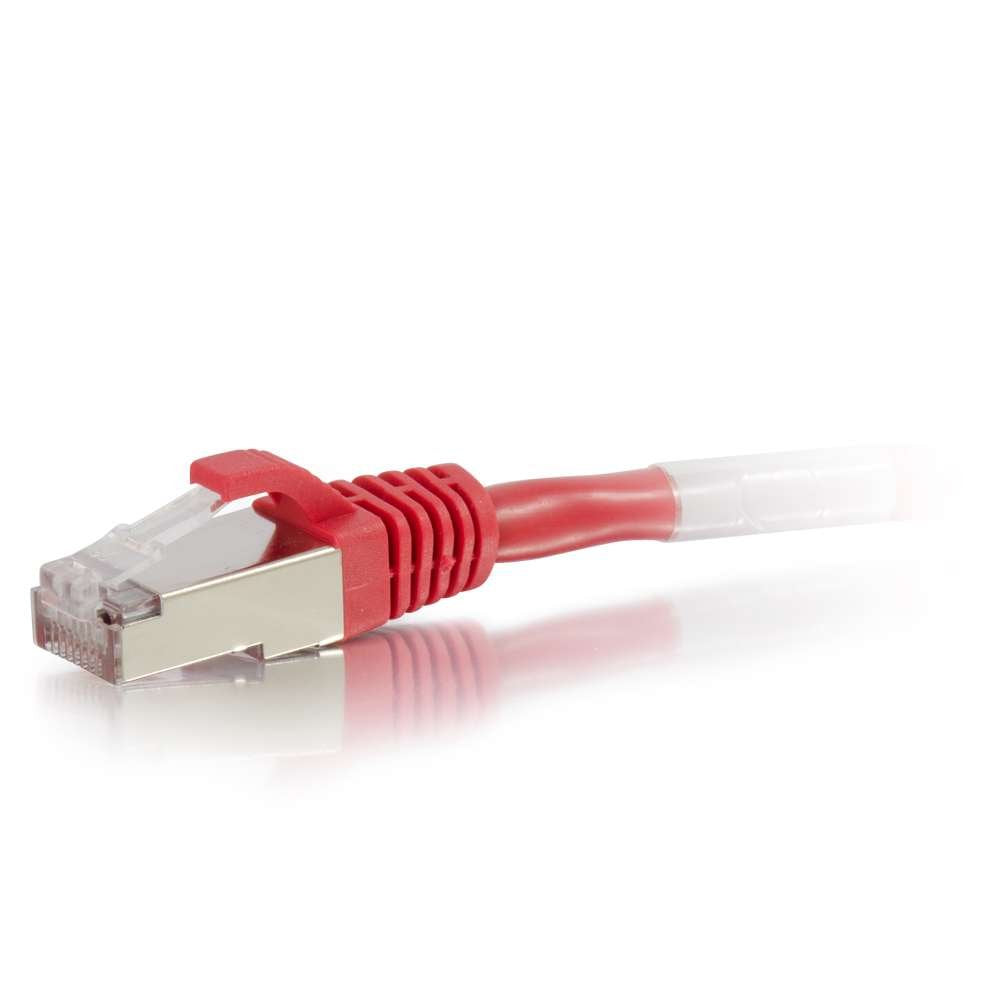 C2G Legrand Cat6 Ethernet Cable, Snagless Shielded Cat6A Patch Cable, Red Network Patch Cable, 35 Foot Snagless Stp Ethernet Cab