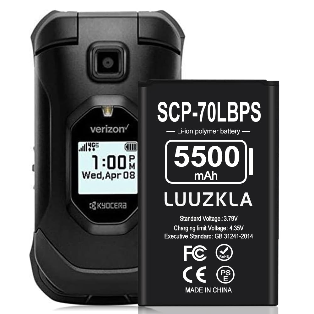 Luuzkla 5500Mah Scp 70Lbps Battery, (2024 New Upgrade) Super Capacity Replacement Battery Compatible With Kyocera Scp 70Lbps  0