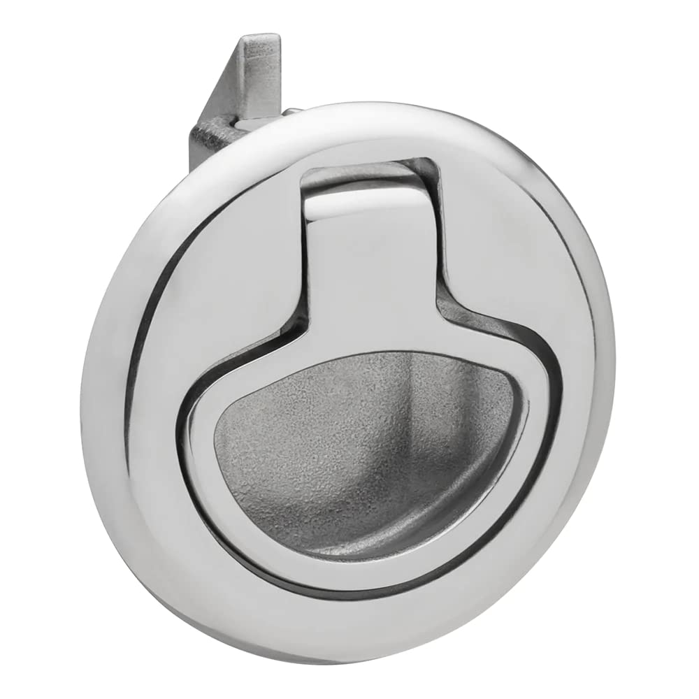 Whitecap Slam Latch Stainless Steel Non-Locking Ring Pull,WBHDWB07JZJY7MH