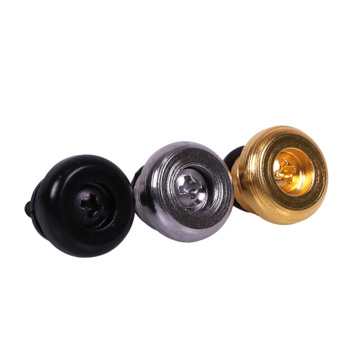 SUPVOX 6pcs Copper Guitar Strap Locks Nonslip Guitar Strap Button for Electric Acoustic Bass Easy to Install Durable Accessorie