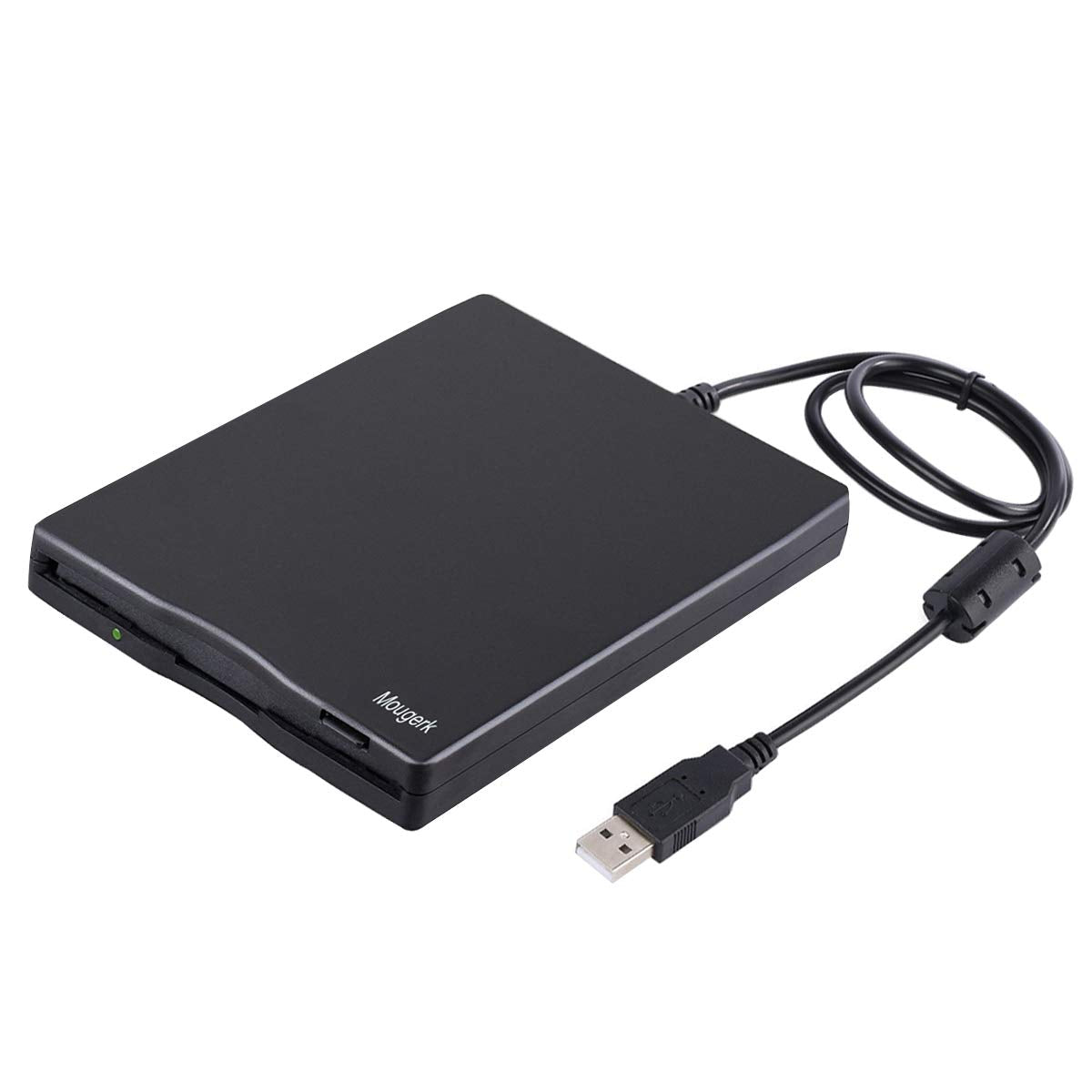 Mougerk Usb Floppy Drive, 3.5' Usb External Floppy Diskette Drive 1.44 Mb Fdd Portable Usb Drive Plug And Play For Laptops Desktops And Notebooks (Black)