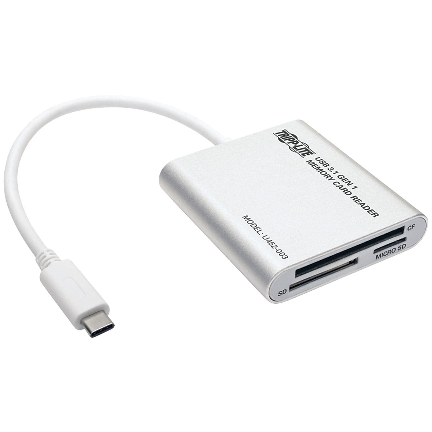 Tripp Lite Usb 3.1 Gen 1 Usb C Multi Drive Flash Memory Media Reader/Writer 5Gbps (U452 003)