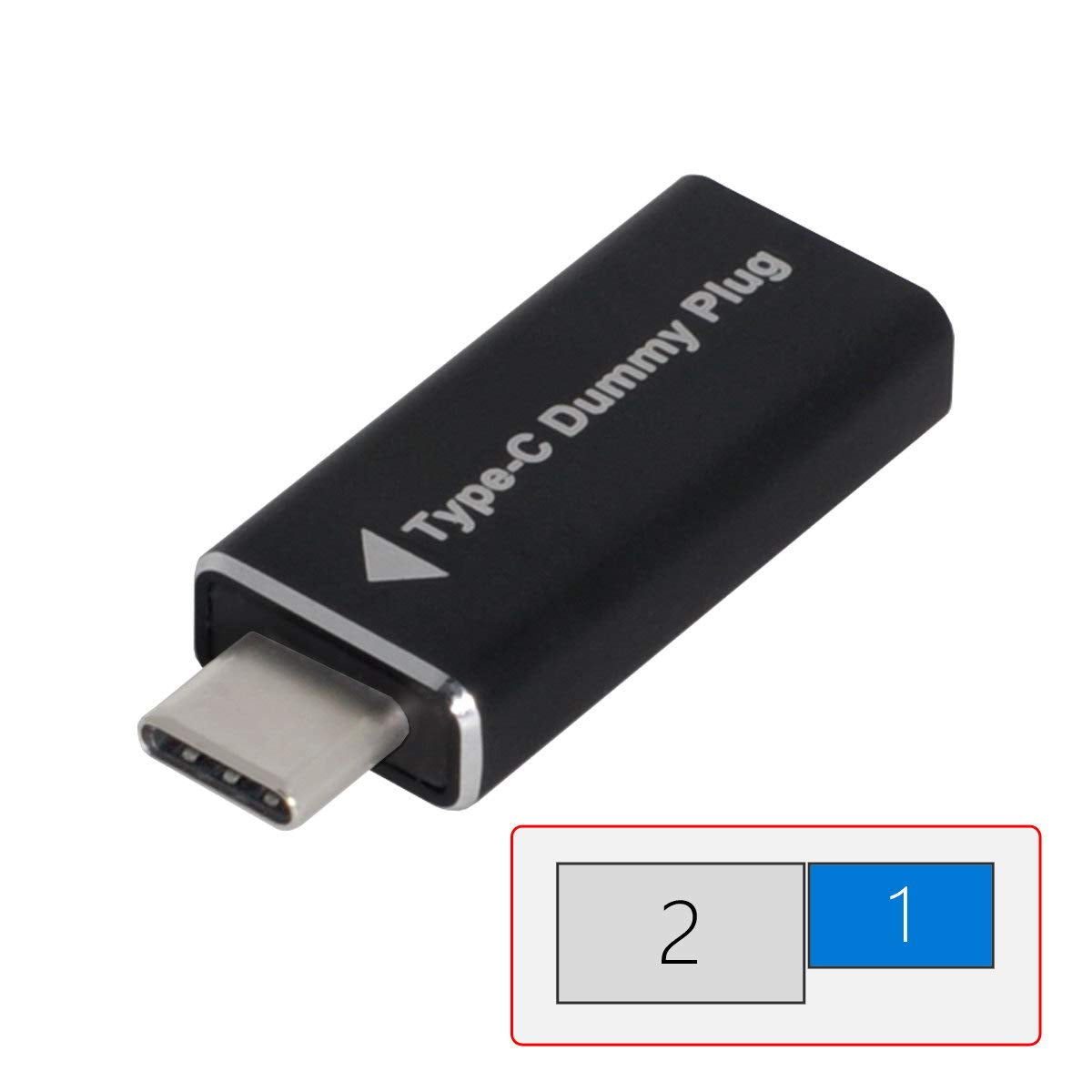 Chenyang Usb-C Display Adapter, Cy Usb-C Dummy Plug Virtual Display Emulator, 1920X1080P@60Hz, Compatible With Desktop, Laptop,