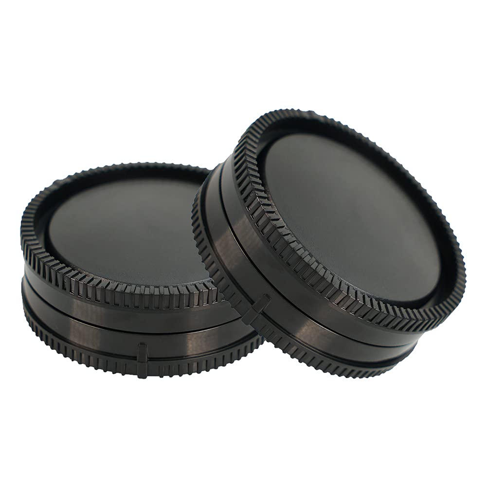 Niyi 2Sets Camera Body Cap And Rear Lens Cap Cover Kit For Sony Enex Mount Camera And Lenses Rear Lens Protector Cover And Body