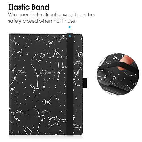 Hgwalp Universal Case For 6'' Ereaders, Folio Leather Stand Cover With Handstrap Compatible With All 6 Inch Paperwhite/Kobo/Toli