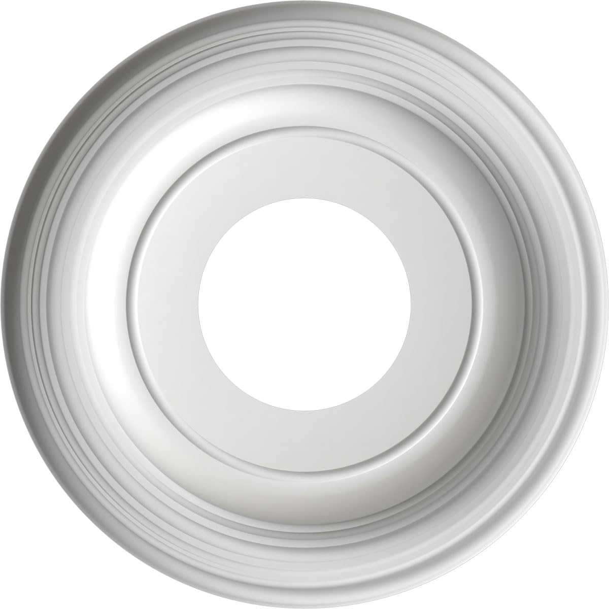 10Od X 3 1/2Id X 1 1/8P Traditional Thermoformed Pvc Ceiling Medallion (Fits Canopies Up To 5 1/2), Metallic Antique Brass