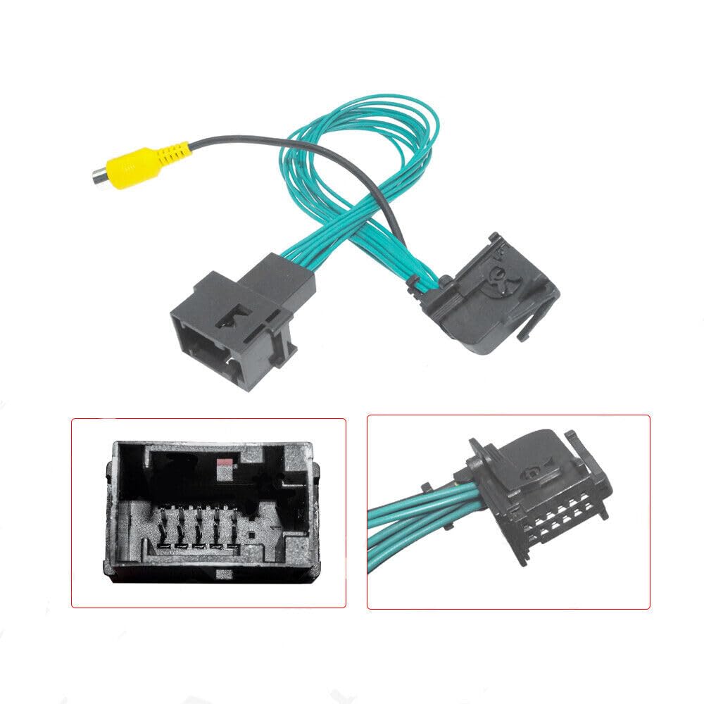 Rontcos Parking Reverse Camera Video Plug Converter Cable Backup Camera Harness Adapter 12Pins For 2012 18 Ford Sync 1 For Focus