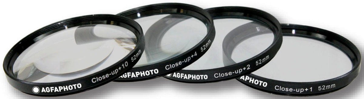 Agfa 4 Piece Close Up Macro Multi Coated Filter Kit 52Mm (+1+2+4+10) Apcuf452