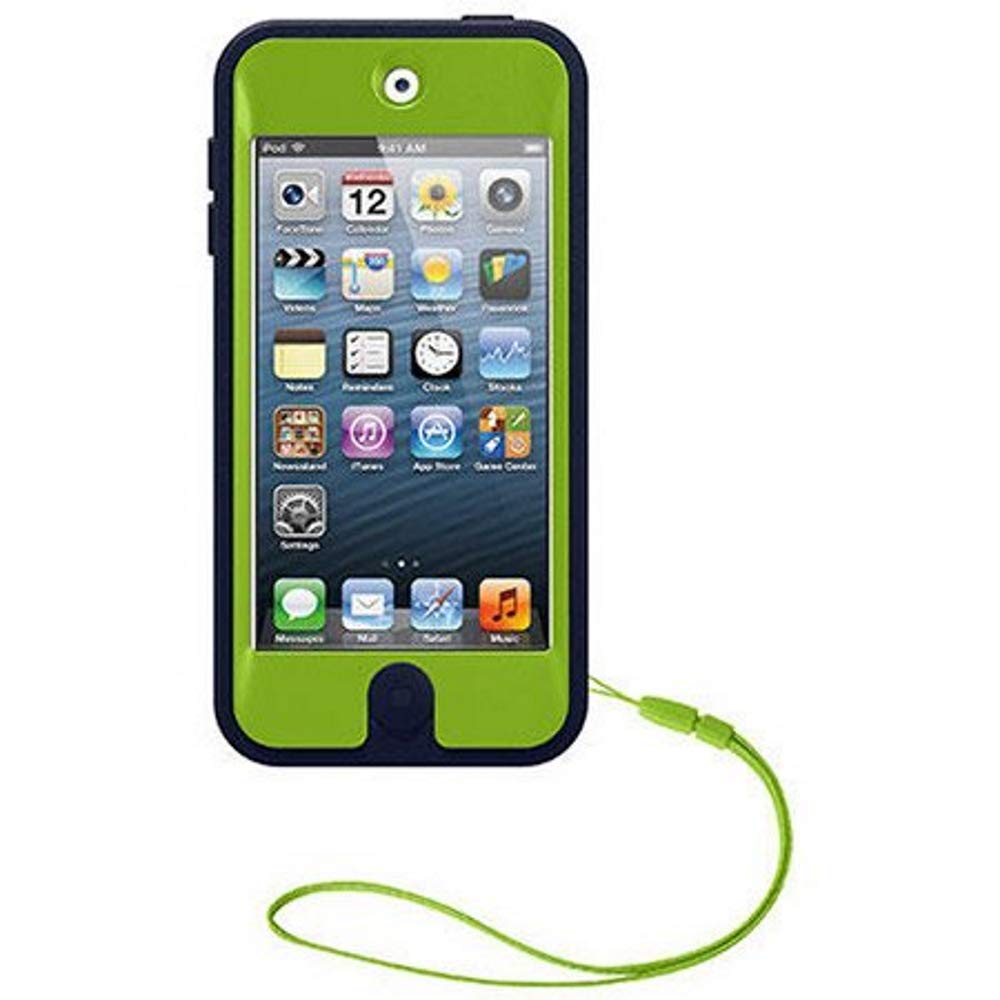 Otterbox Defender Case For Apple Ipod Touch 5Th 6Th & 7Th Gen (Only)   Non Retail Packaging   Punk (Glow Green/Admiral Blue)