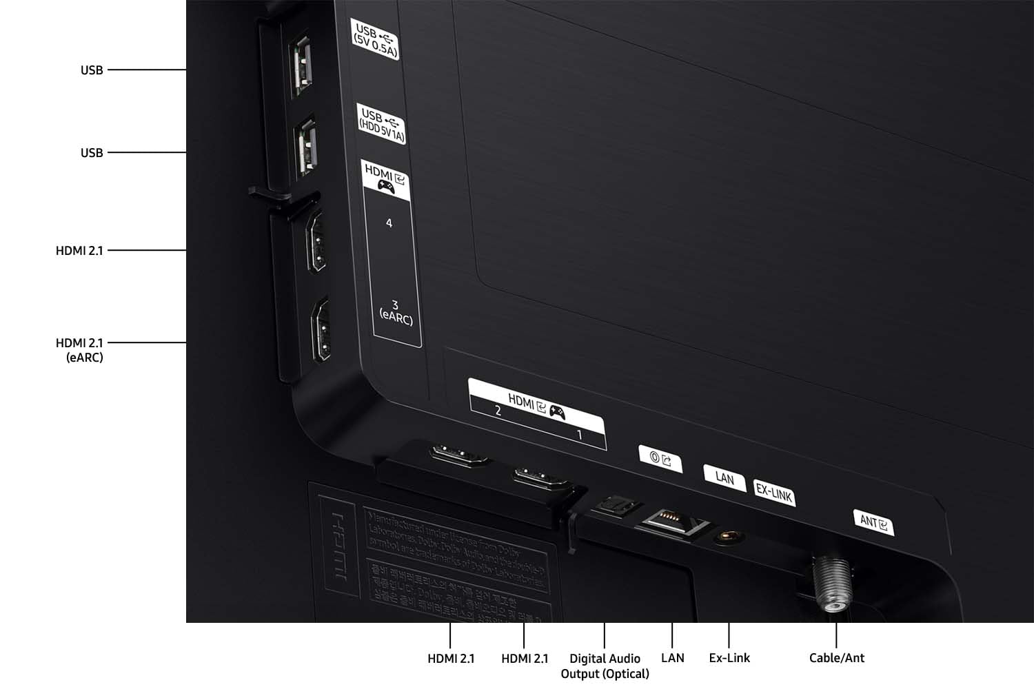 Samsung 55 Inch Class Oled 4K S95D Series Hdr Pro Smart Tv W/Dolby Atmos, Object Tracking Sound+, Motion Xcelerator, Real Depth