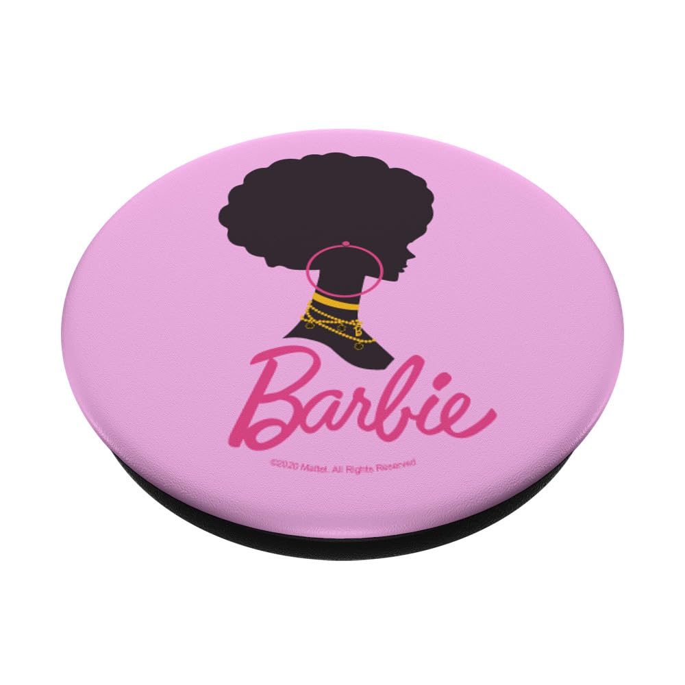 Barbie   Afro Barbie Silhouette Popsockets Standard Popgrip