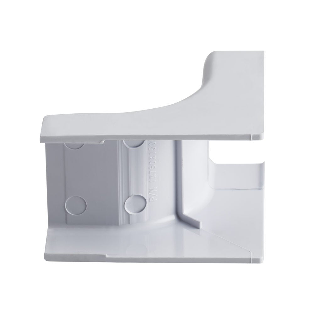 Wire Trak Inside Corner For Raceway Pvc White, 1 1/2 W X 3/4 H