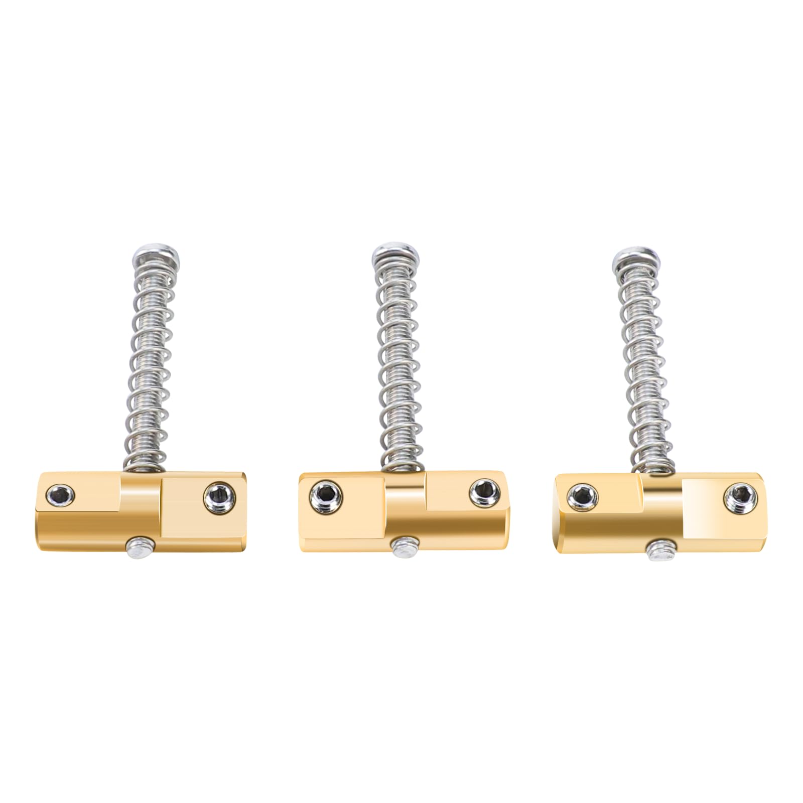 Ovsal 3-Pack Electric Guitar Brass Saddles 10.8Mm Compensated Brass Guitar Bridge Saddles Compatible With Fender Telecaster Tele