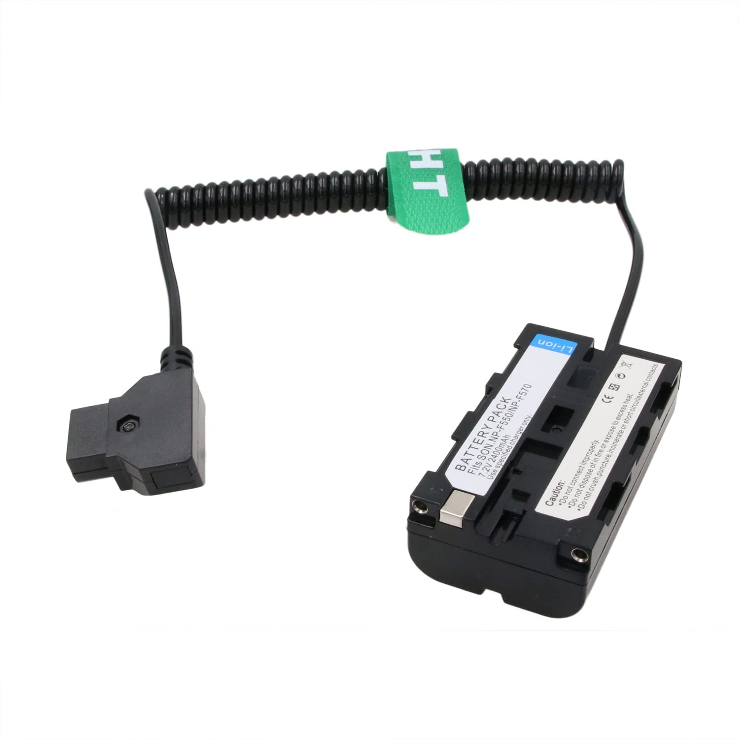 Hangton Camera Monitor D Tap Np F970 F750 F550 Dummy Battery Power Adapter For Atomos Shogun Inferno Ninja Sony L, Coiled Cable