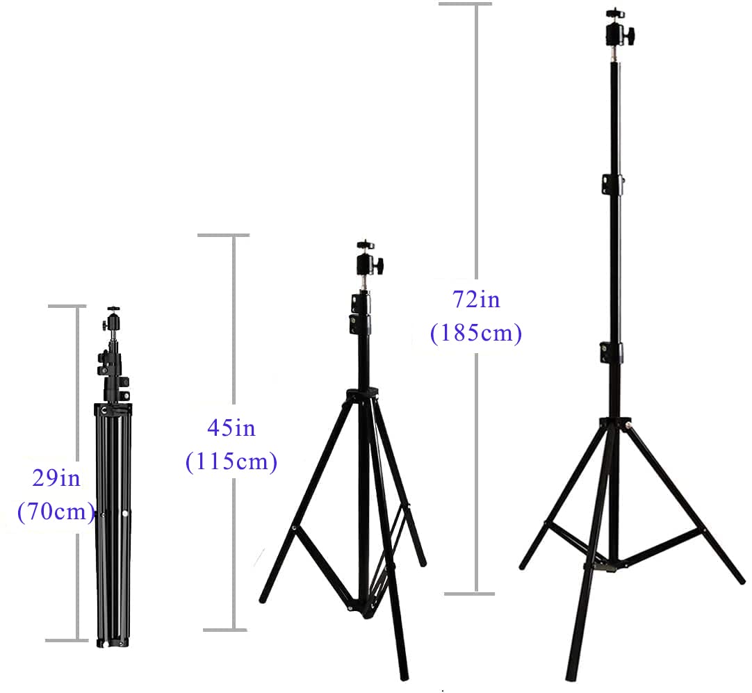 Projector Tripod Stand, Portable Tripod Mount Floor Stand, Folding Floor Tripod Projector Photography Light Stand, Adjustable He